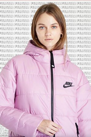 Nike Sportswear Therma Fit Repel Synthetic Fill Parka Kadın Uzun Mont Mor