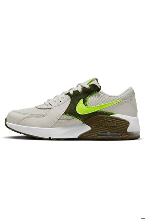 Nike Air Max Excee Leather Sneaker Hakiki Deri Günlük Spor Ayakkabı Krem Yeşil