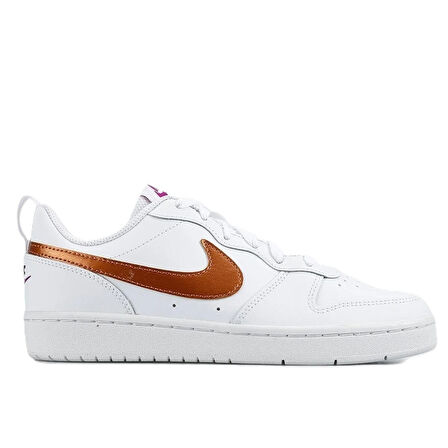 Nike Court Borough Low 2 SE Unisex Leather Gerçek Deri Beyaz Sneaker