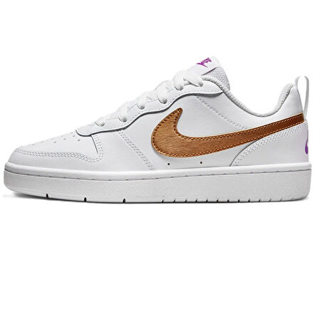 Nike Court Borough Low 2 SE Unisex Leather Gerçek Deri Beyaz Sneaker