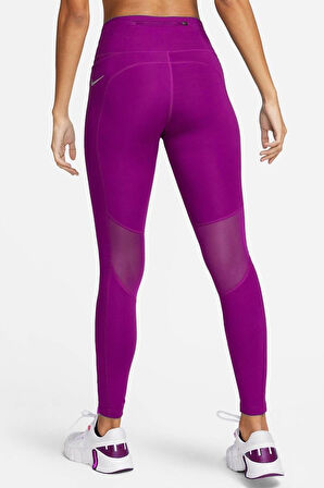 Nike Epic Fast Running Mid Rise Full Length Toparlayıcı Kadın Tayt Mor