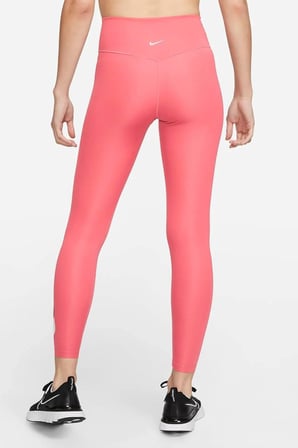 Nike One Dri Fit Big Double Swoosh Leggings 7/8 Toparlayıcı 2 İç Cepli Koyu Pembe Tayt