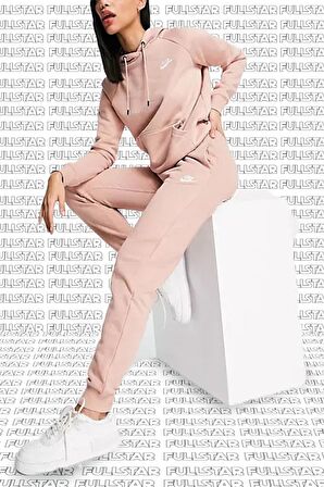 Nike Sportswear Essential Fleece Şardonlu Kalın Kadın Rose Eşofman Altı 