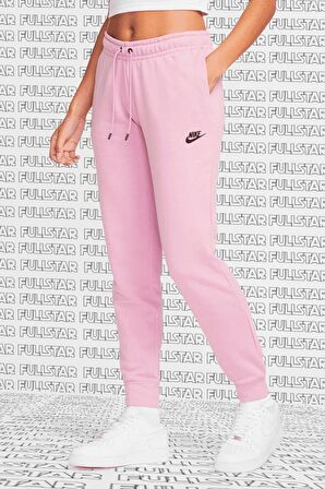 Nike Sportswear Essential Fleece Sweatpant Kadın Pembe Eşofman Altı