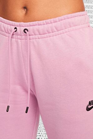 Nike Sportswear Essential Fleece Sweatpant Kadın Pembe Eşofman Altı