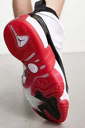 Nike Jordan Jumpman Two Trey Basketball Shoes White Bilekli Basketbol Ayakkabısı Beyaz Kırmızı