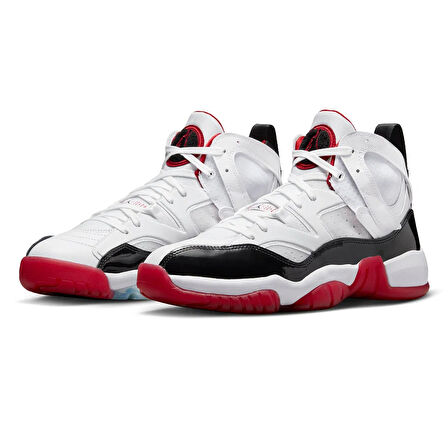 Nike Air Jordan Jumpman Two Trey Unisex Leather Sneaker Hakiki Deri Unisex Günlük Spor Ayakkabı Beyaz