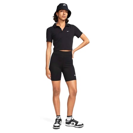 Nike W NSW NK CLSC HR 8IN SHORT Siyah Kadın Tayt DV7797-010