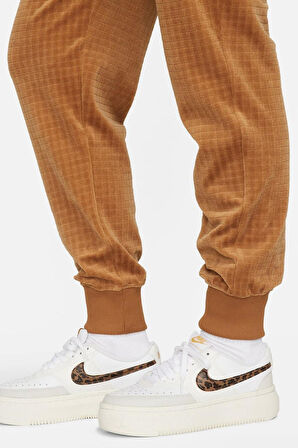 Nike Sportswear Velour High Rise Jogger A1 Kadın Kadife Eşofman Altı Kahve