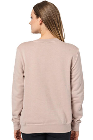 Nike Air Fleece Sportswear Essent Womens Crew Kadın Şardonlu Kahverengi Sweatshirt