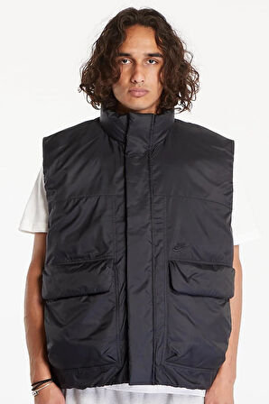 Nike Sportswear Tech Pack Therma Fit ADV Yalıtımlı Dokuma Geniş Kalıp Yelek Siyah