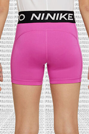 Nike Pro Genç Çocuk Kız Şort Tayt Büyük Beden Pembe