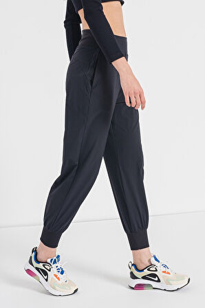 Nike Wmns Dri Fit Bliss Mide Rise 7/8 Jogger Yürüyüş Koşu Pantolonu Siyah Eşofman Altı