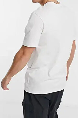 Nike Futura Block Logo Erkek Tişört Beyaz