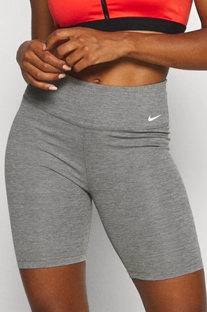 Nike One High Rise 7 inch Tight Shorts Yüksek Belli 2 Cepli Kadın Biker Tayt Şort Gri