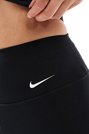 Nike One Training High Rise Capri Leggings Black Kadın 2 Cepli Capri Boy Yüksek Bel Tayt Siyah