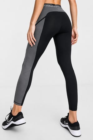 Nike Pro High Rise 7/8 Training Leggings with Pockets Yüksek Belli 7/8 2 Cepli Antrenman Taytı Siyah