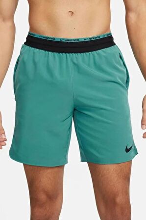 Nike Pro Dri Fit Flex Rep 3.0 Unlined Training Erkek Şort Yeşil