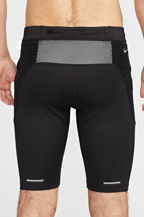 Nike Dri Fit Lava Loops Men's 1/2 Length Trail Running Tights Short Erkek 7 Cepli Koşu Şortu Siyah