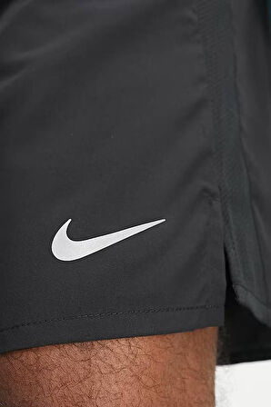Nike Running Dri Fit 2 in1 Challenger 7" Short Erkek Dokuma Taytlı Koşu Şortu Siyah