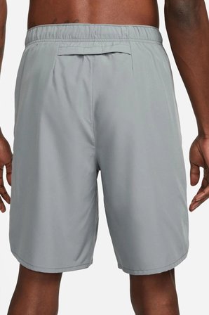 Nike Challenger Mens Running Shorts 9 İnç Reflektörlü Erkek Koşu Antreman Şortu Gri
