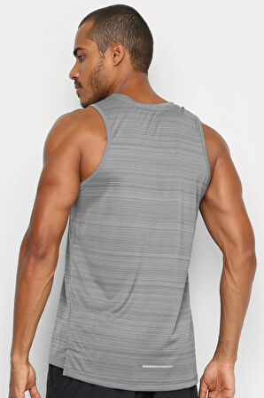 Nike Miler Dri Fit Running Tank Top Grey Erkek Koşu Atleti Gri