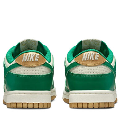 Nike Dunk Low(Malachite Metallic Gold)  Leather Unisex Sneaker Hakiki Deri Unisex Günlük Spor Ayakkabı Beyaz Yeşil