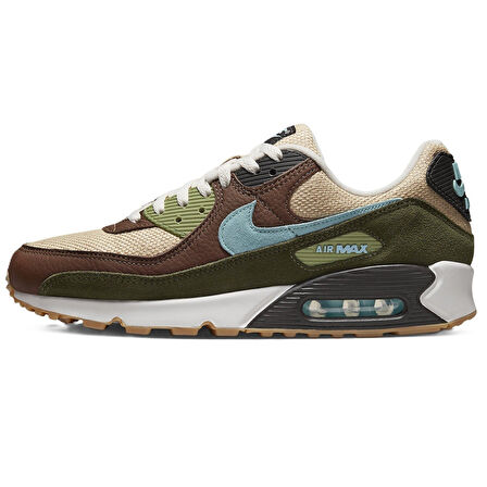 Nike Air Max 90  Leather Sneaker Green Hakiki Deri Unisex Günlük Spor Ayakkabı Yeşil