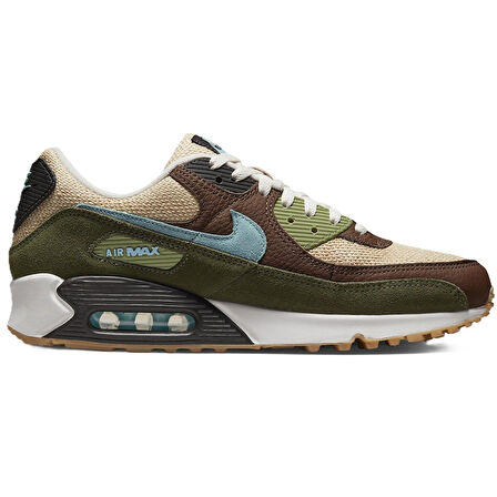 Nike Air Max 90  Leather Sneaker Green Hakiki Deri Unisex Günlük Spor Ayakkabı Yeşil