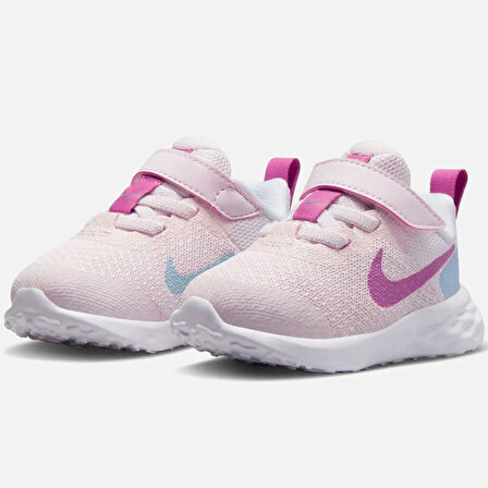 Nike Revolution 6 Walk Shoes Lastik ipli Bantlı Kolay Giyimli Yürüyüş Ayakkabısı Pembe