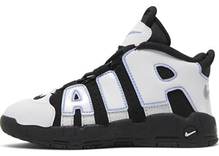 Nike Uptempo Air More Leather Sneaker Hakiki Deri Bilekli Lastik ipli Spor Ayakkabı Siyah