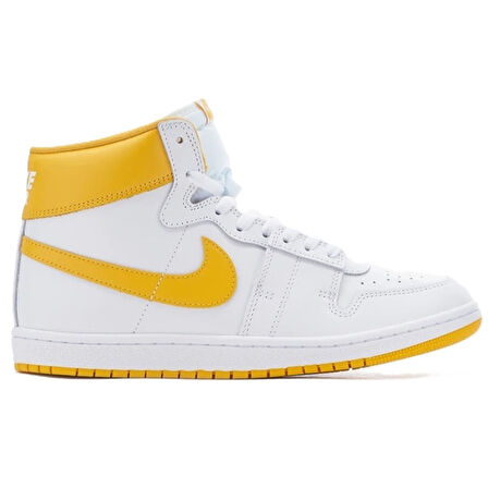 Nike Air Jordan Air Ship'University Gold'Leather Unisex Sneaker Hakiki Deri Unisex Günlük Spor Ayakkabı Beyaz