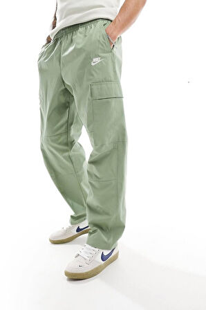 Nike Mens Sportswear Cargo Loose Fit Pants Woven Erkek Dokuma Büyük Beden Kargo Pantolan Eşofman Altı Yeşil