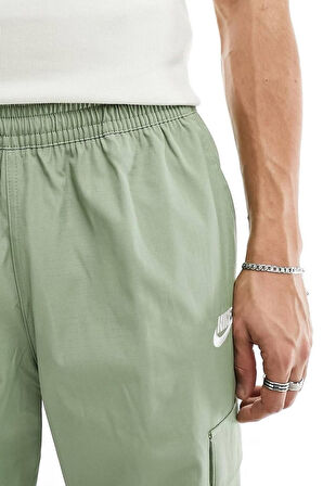Nike Mens Sportswear Cargo Loose Fit Pants Woven Erkek Dokuma Büyük Beden Kargo Pantolan Eşofman Altı Yeşil