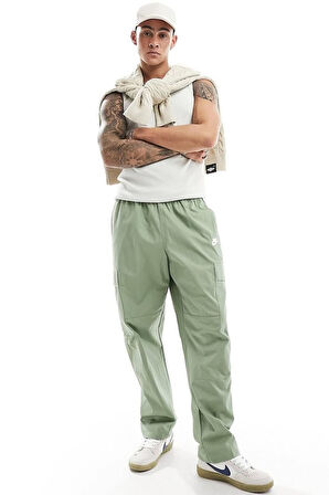 Nike Mens Sportswear Cargo Loose Fit Pants Woven Erkek Dokuma Büyük Beden Kargo Pantolan Eşofman Altı Yeşil