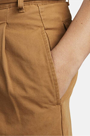 Nike Sportswear Life Pleated Chino Kanvas Erkek Şort Kahverengi