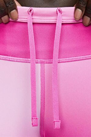 Nike Fast Normal Belli 7/8 Renk Geçişli Cepli Kadın Koşu Tayt Pembe