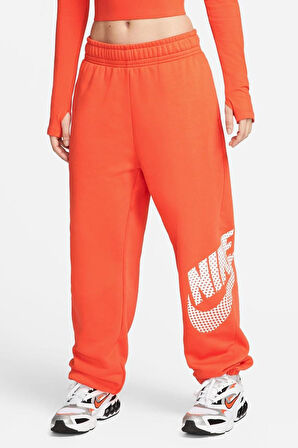 Nike Sportswear Women's Oversized Fleece Dansce Pants Kadın Geniş Beden Eşofman Altı Kırmızı