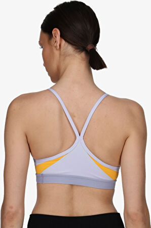 Nike Training Indy Dri Fit Light Support Bra Jungle Kadın Spor Sütyen Lila-Sarı