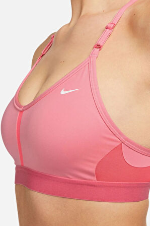Nike Training Indy Dri Fit Light Support Bra Kadın Spor Sütyen Pembe