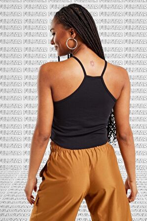 Nike Essential Cami Tight Fit Tank Top Black Likralı Fitilli Askılı Kadın Atlet Siyah