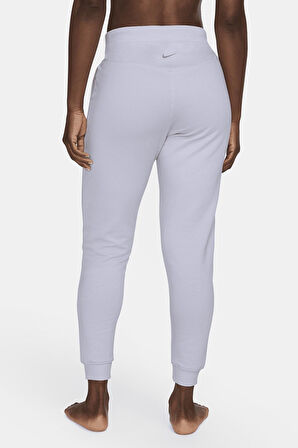 Nike Yoga Luxe 7/8 Fleece Soft Pants Purple Esnek Yumuşak Kadın Eşofman Altı Mor