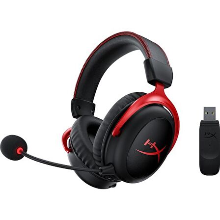 HyperX Cloud II Wireless 7.1 HHSC2X-BA-RD Mikrofonlu Kulak Üstü Oyuncu Kulaklığı