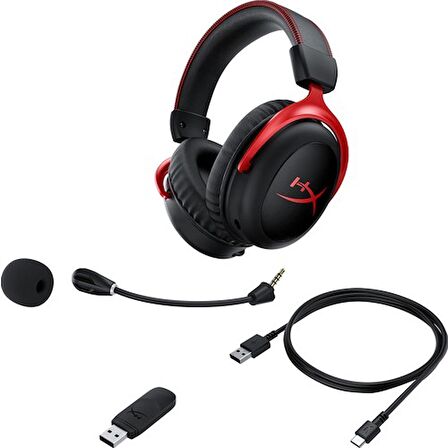 HyperX Cloud II Wireless 7.1 HHSC2X-BA-RD Mikrofonlu Kulak Üstü Oyuncu Kulaklığı