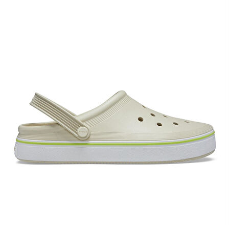 Crocs Off Court Clog Unisex Sandalet 208371-2Y2 Krem