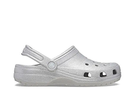 Crocs Classic Glitter Clog Kadın Terlik 205942-0IC Gri