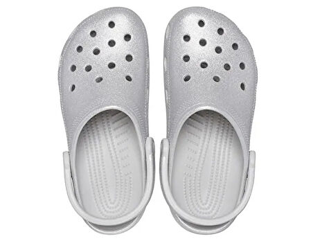 Crocs Classic Glitter Clog Kadın Terlik 205942-0IC Gri