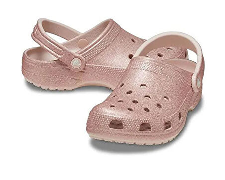 Crocs Classic Glitter Clog Kadın Terlik 205942-6WV Pembe