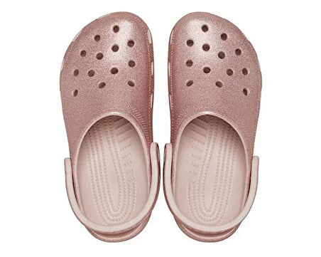 Crocs Classic Glitter Clog Kadın Terlik 205942-6WV Pembe