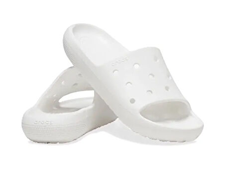 Crocs Classic Slide V2 Unisex Terlik 209401-100 Beyaz